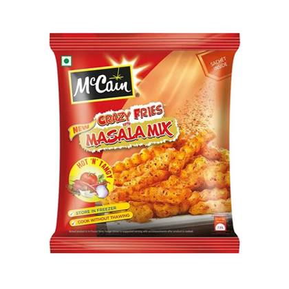 Mc Cain Frozen Veg Snacks Crazy Fries Masala Mix Hot And Tangy